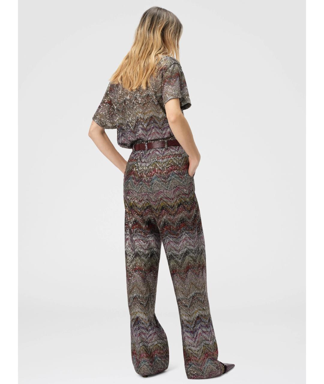 MISSONI Мульти вискозные прямые брюки, фото 3
