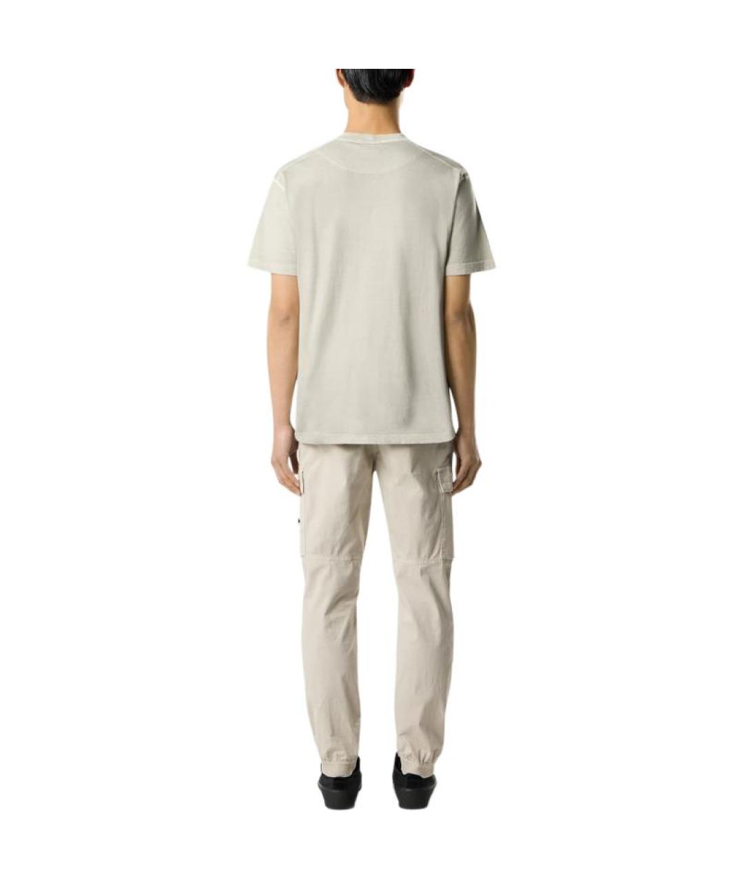 STONE ISLAND Серая футболка, фото 4