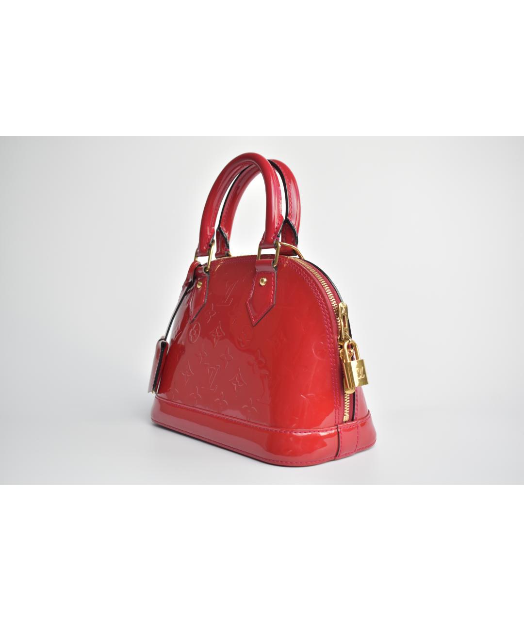 LOUIS VUITTON Красная кожаная сумка через плечо, фото 2