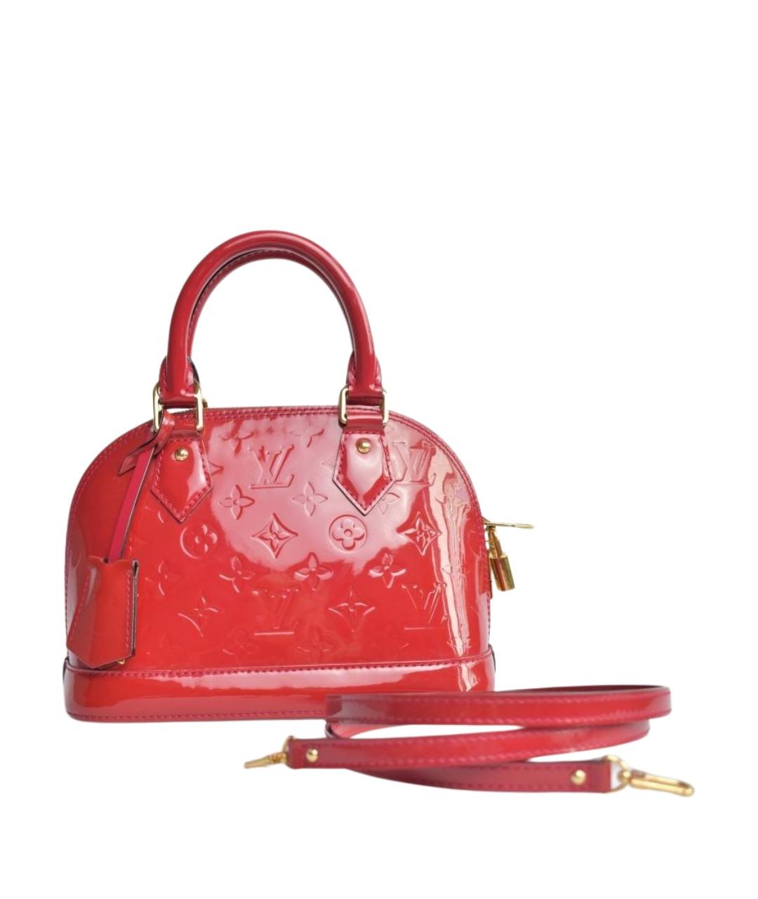 LOUIS VUITTON Красная кожаная сумка через плечо, фото 1