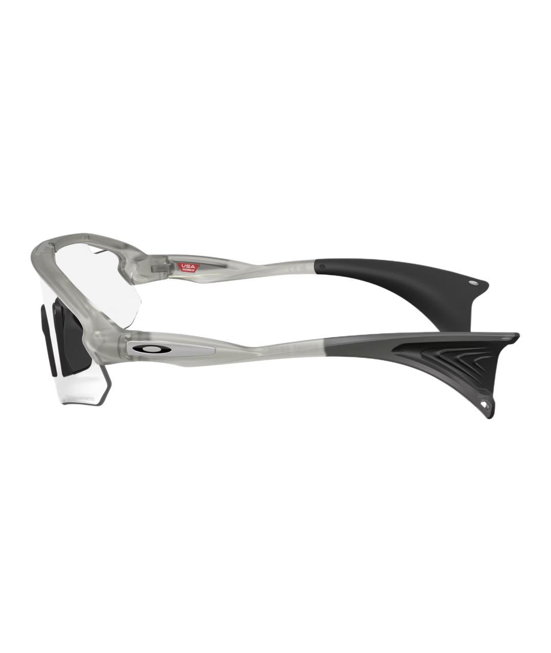 OAKLEY Серые пластиковые солнцезащитные очки, фото 3