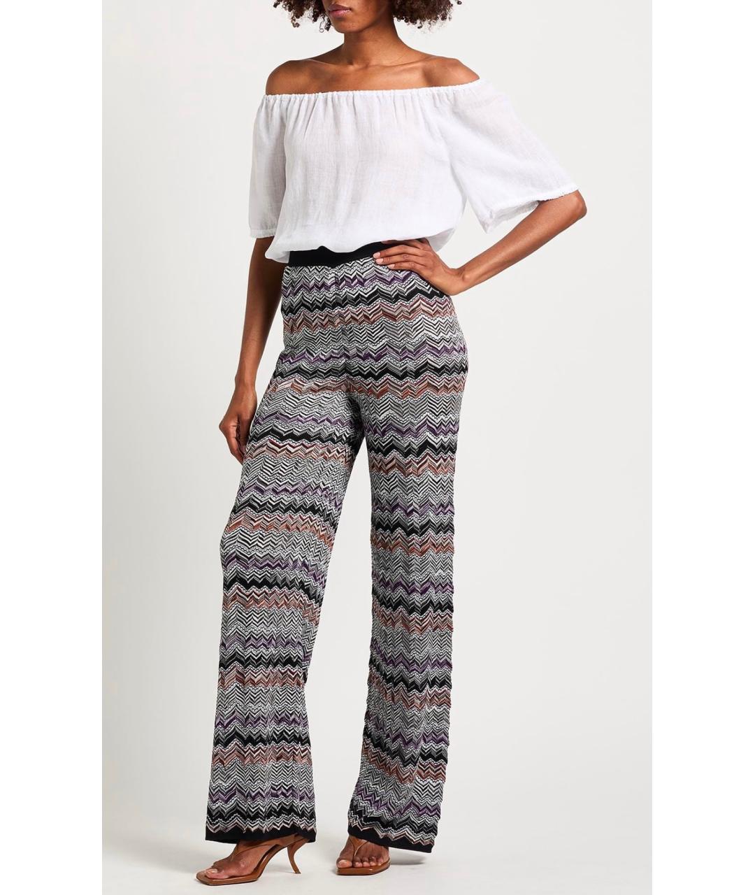 MISSONI Мульти вискозные прямые брюки, фото 2