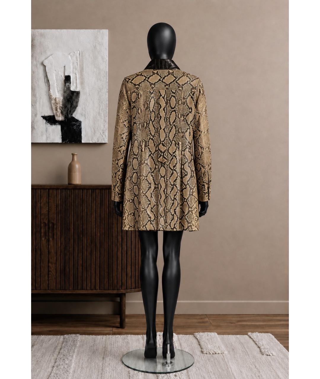 DOLCE&GABBANA Мульти пальто из экзотической кожи, фото 5