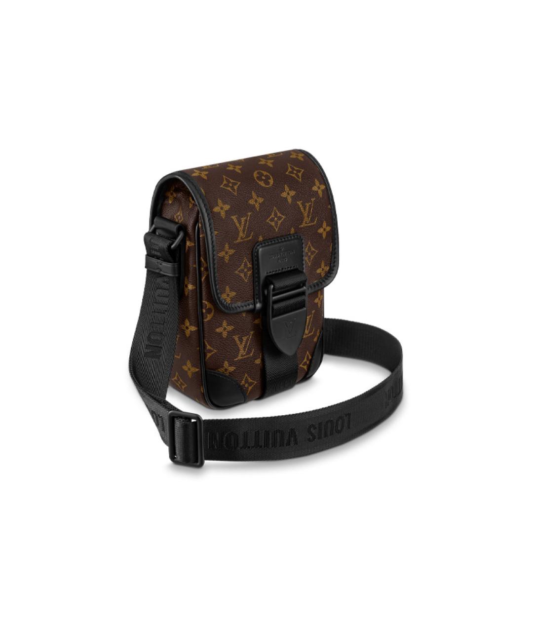 LOUIS VUITTON Коричневая сумка на плечо из канвы, фото 2