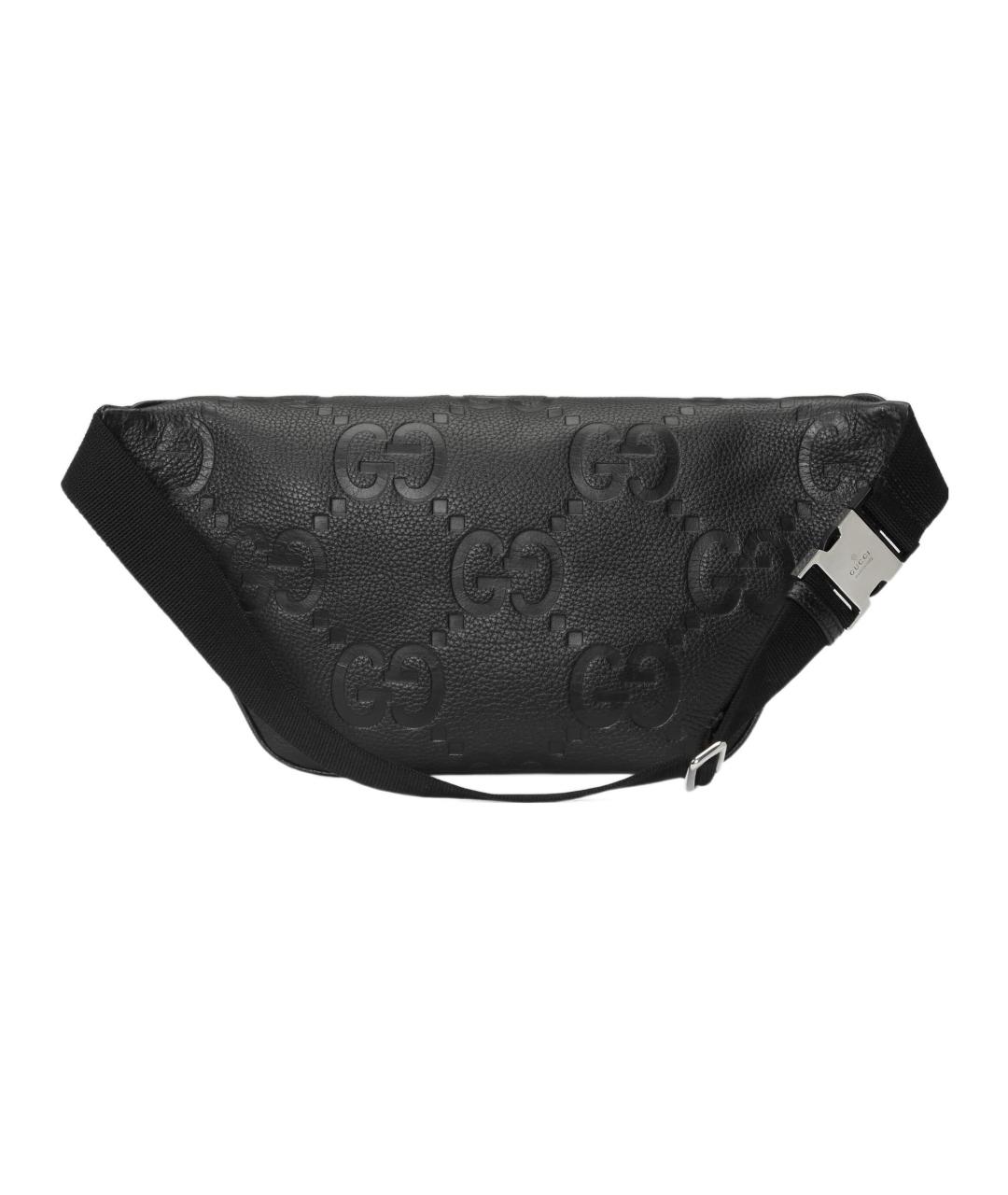GUCCI Черная поясная сумка из канвы, фото 3