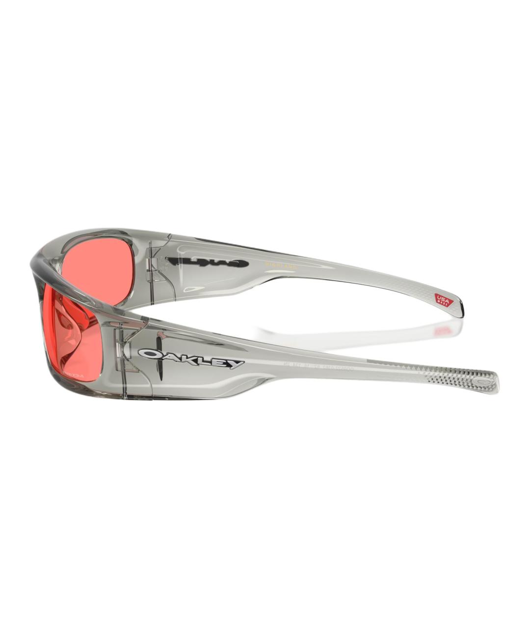 OAKLEY Серые пластиковые солнцезащитные очки, фото 3