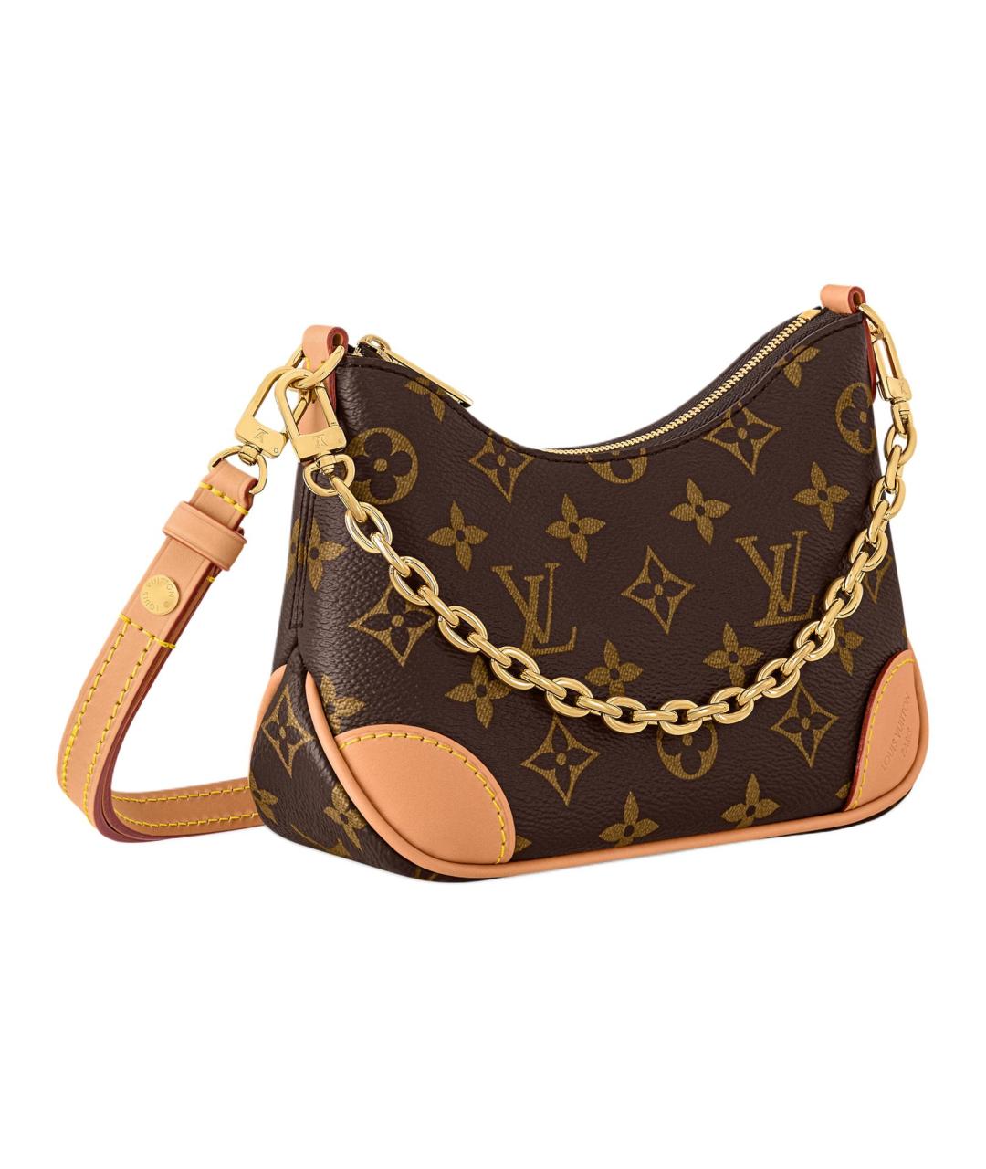 LOUIS VUITTON Коричневая сумка через плечо из канвы, фото 2