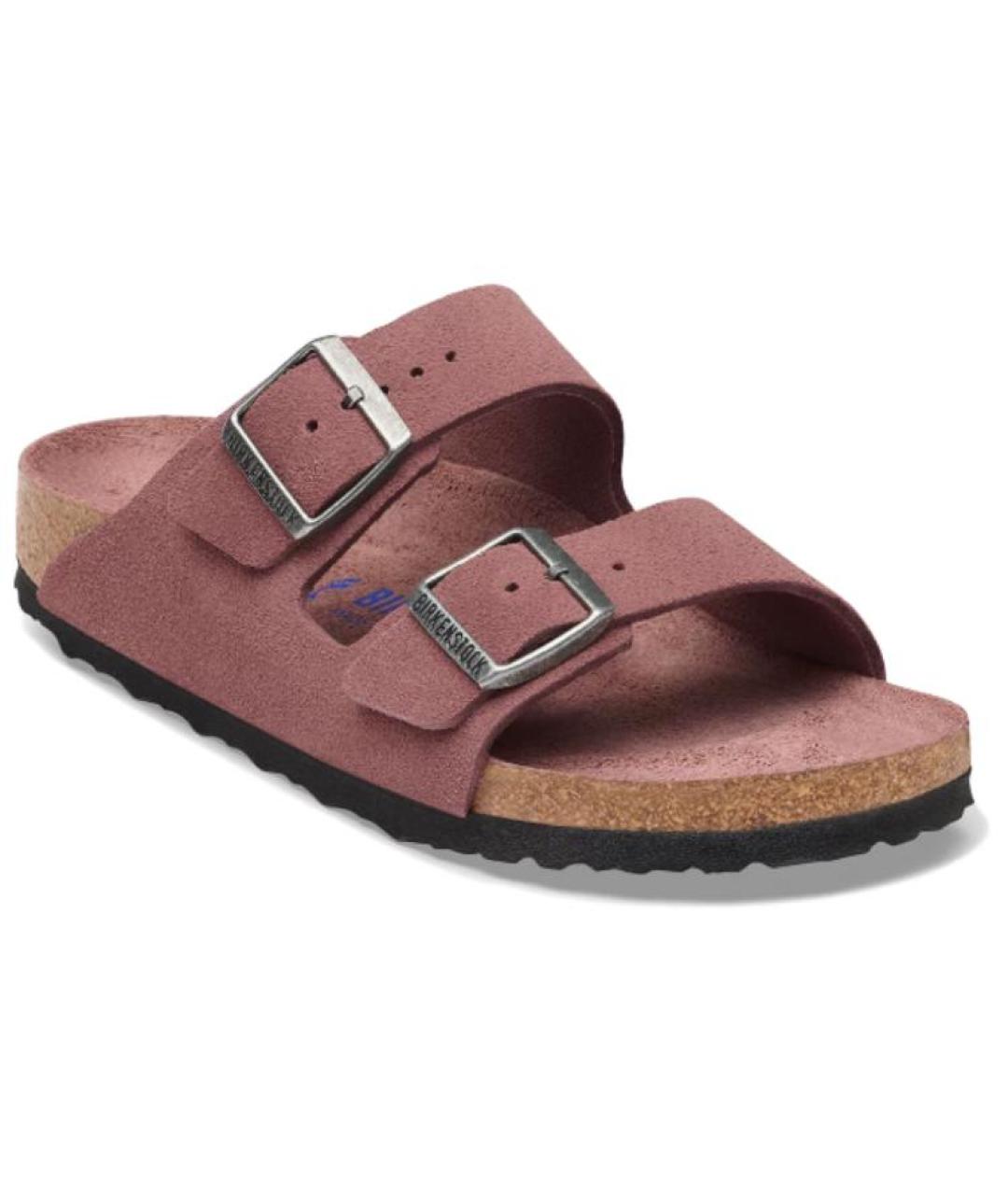 BIRKENSTOCK Розовые замшевые сандалии, фото 4