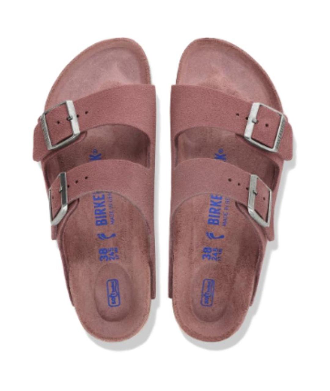 BIRKENSTOCK Розовые замшевые сандалии, фото 2