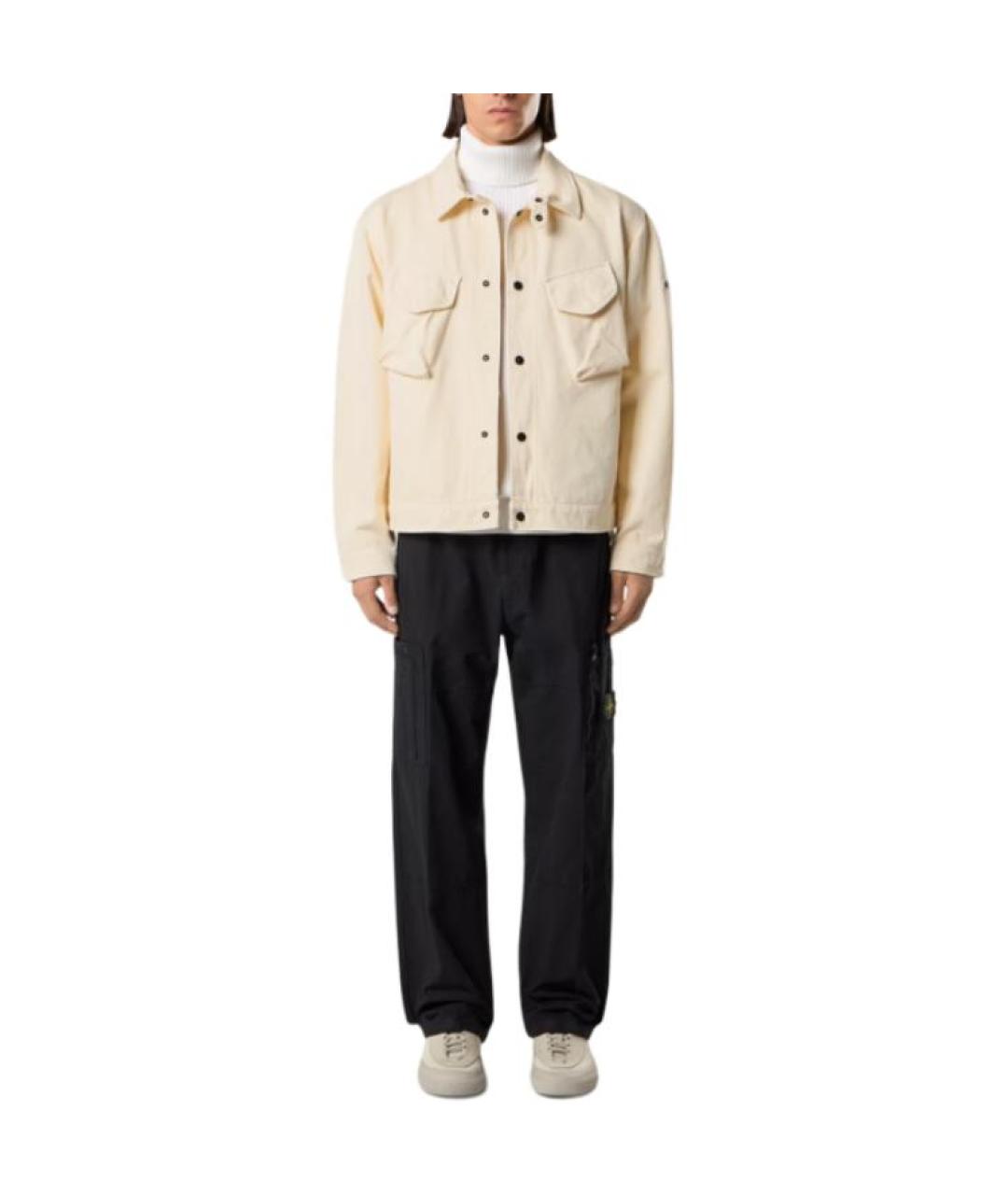 STONE ISLAND Черные брюки чинос, фото 3