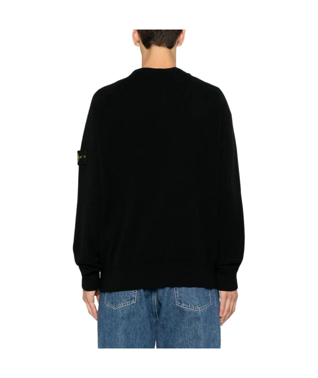 STONE ISLAND Черный джемпер / свитер, фото 2