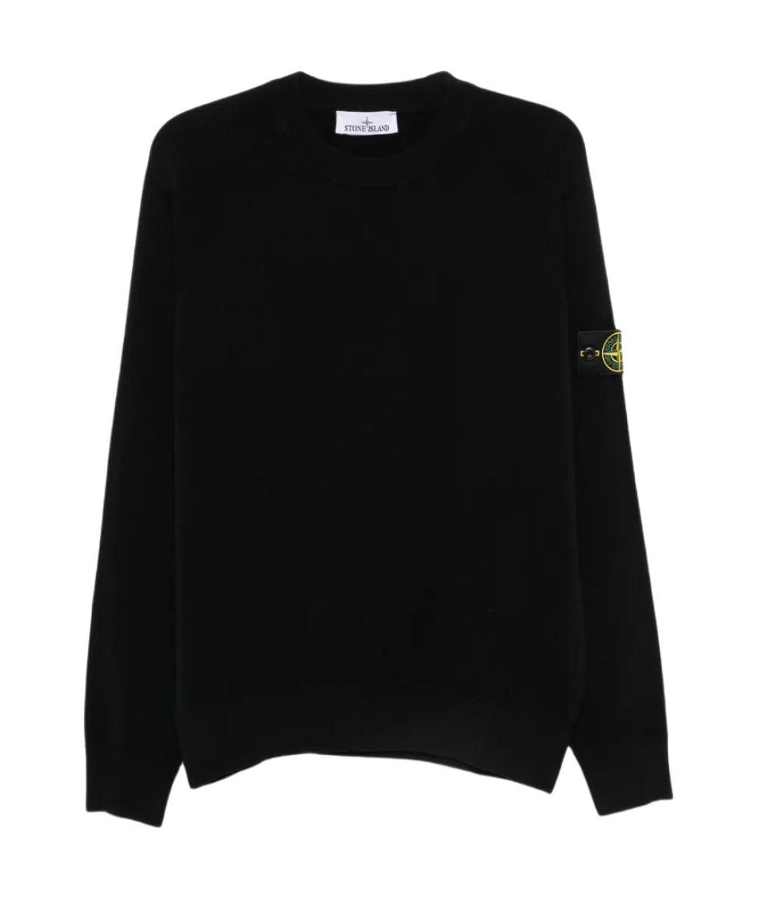 STONE ISLAND Черный джемпер / свитер, фото 1