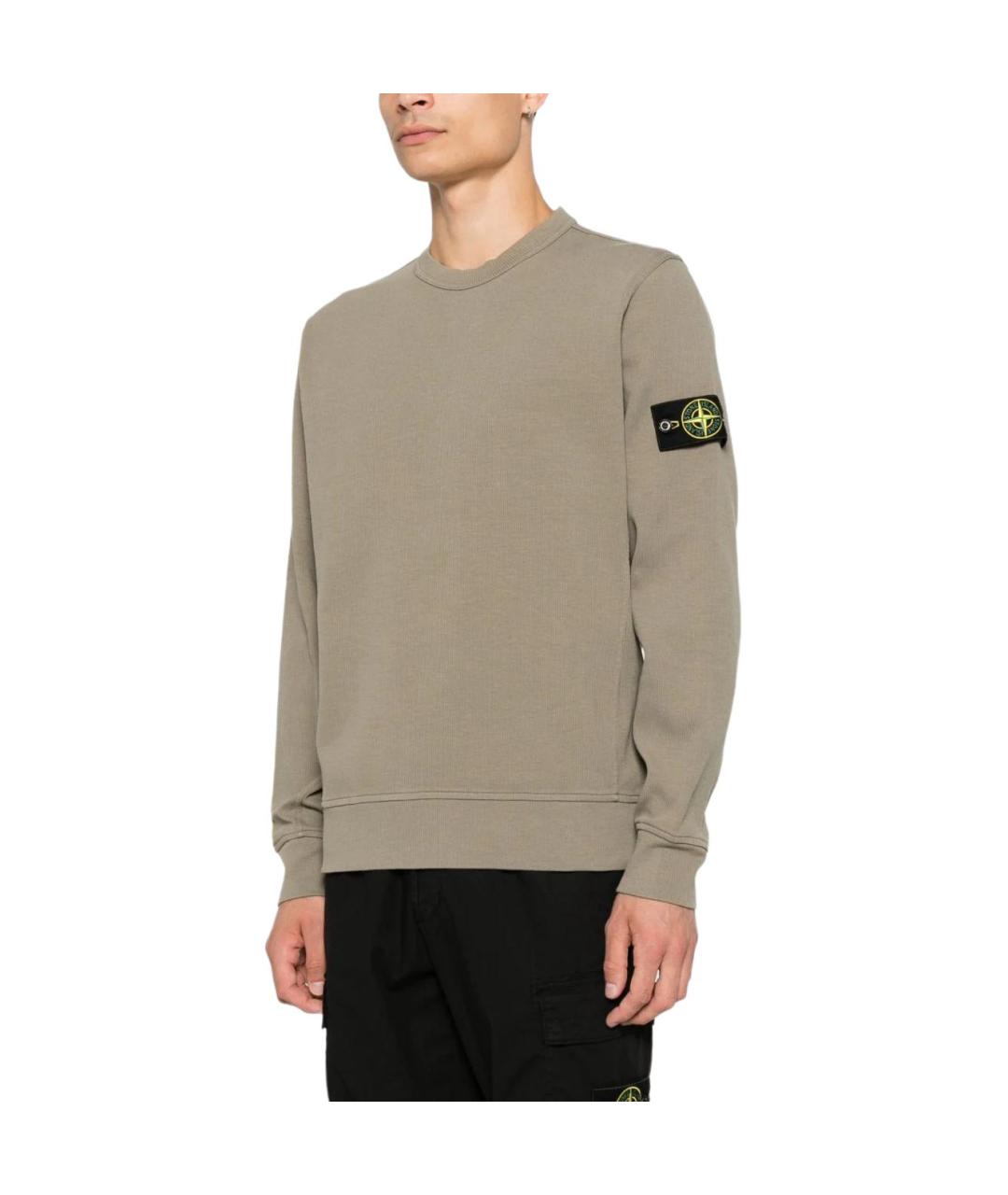 STONE ISLAND Зеленый джемпер / свитер, фото 6