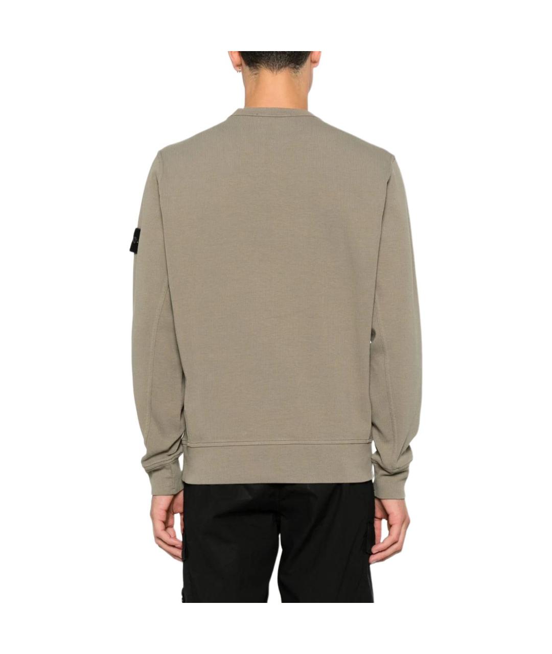STONE ISLAND Зеленый джемпер / свитер, фото 2