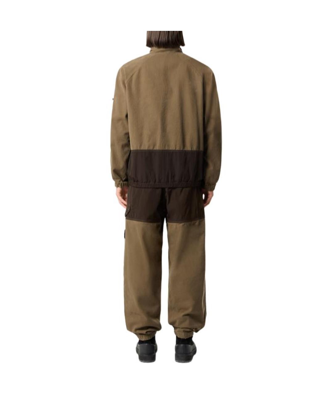 STONE ISLAND Зеленые брюки чинос, фото 4