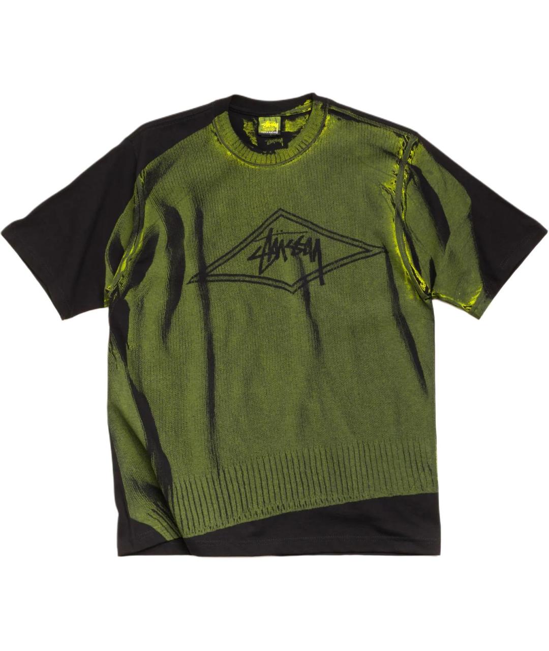 STUSSY Черная футболка, фото 1