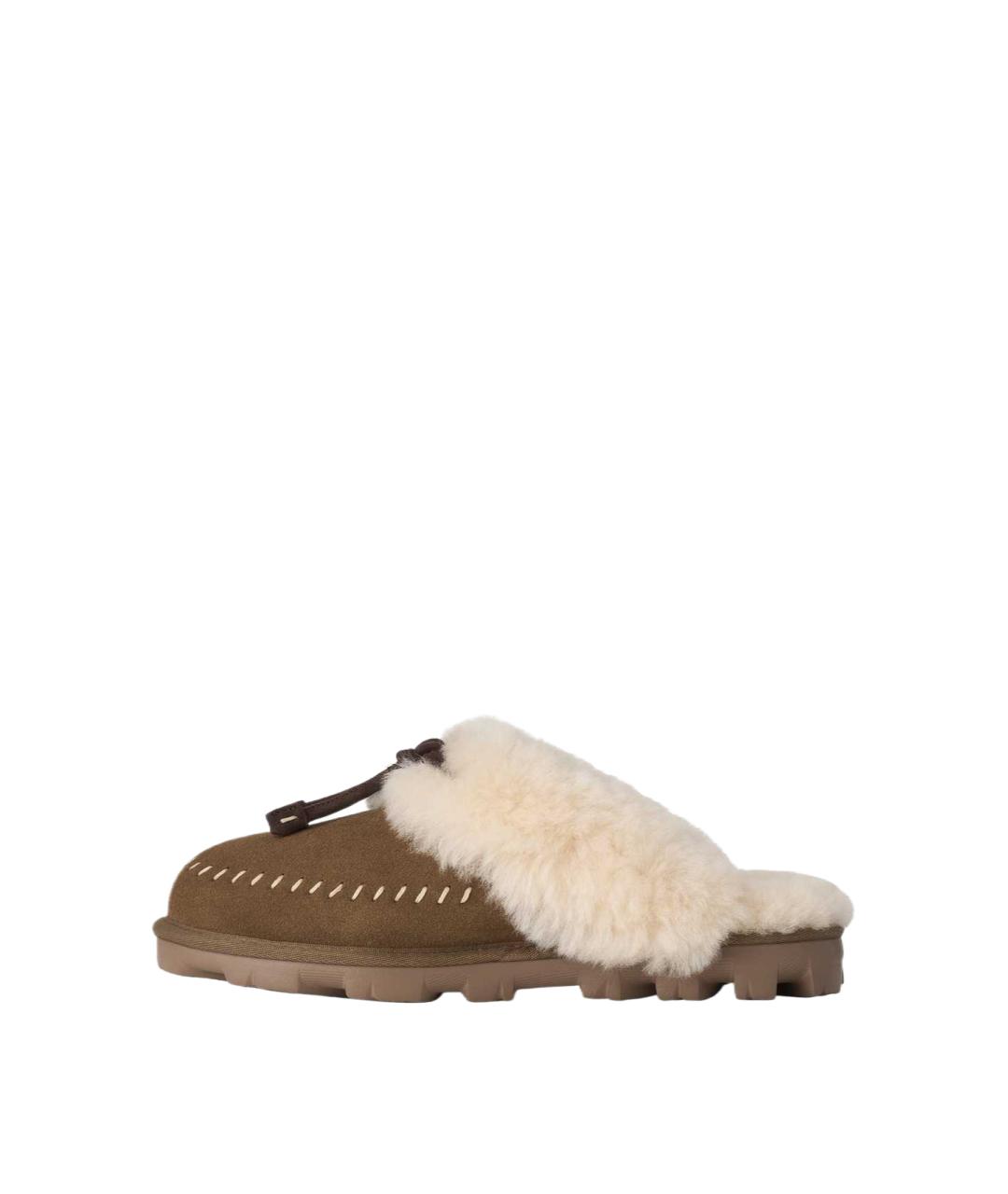 UGG Коричневые замшевые сабо, фото 2