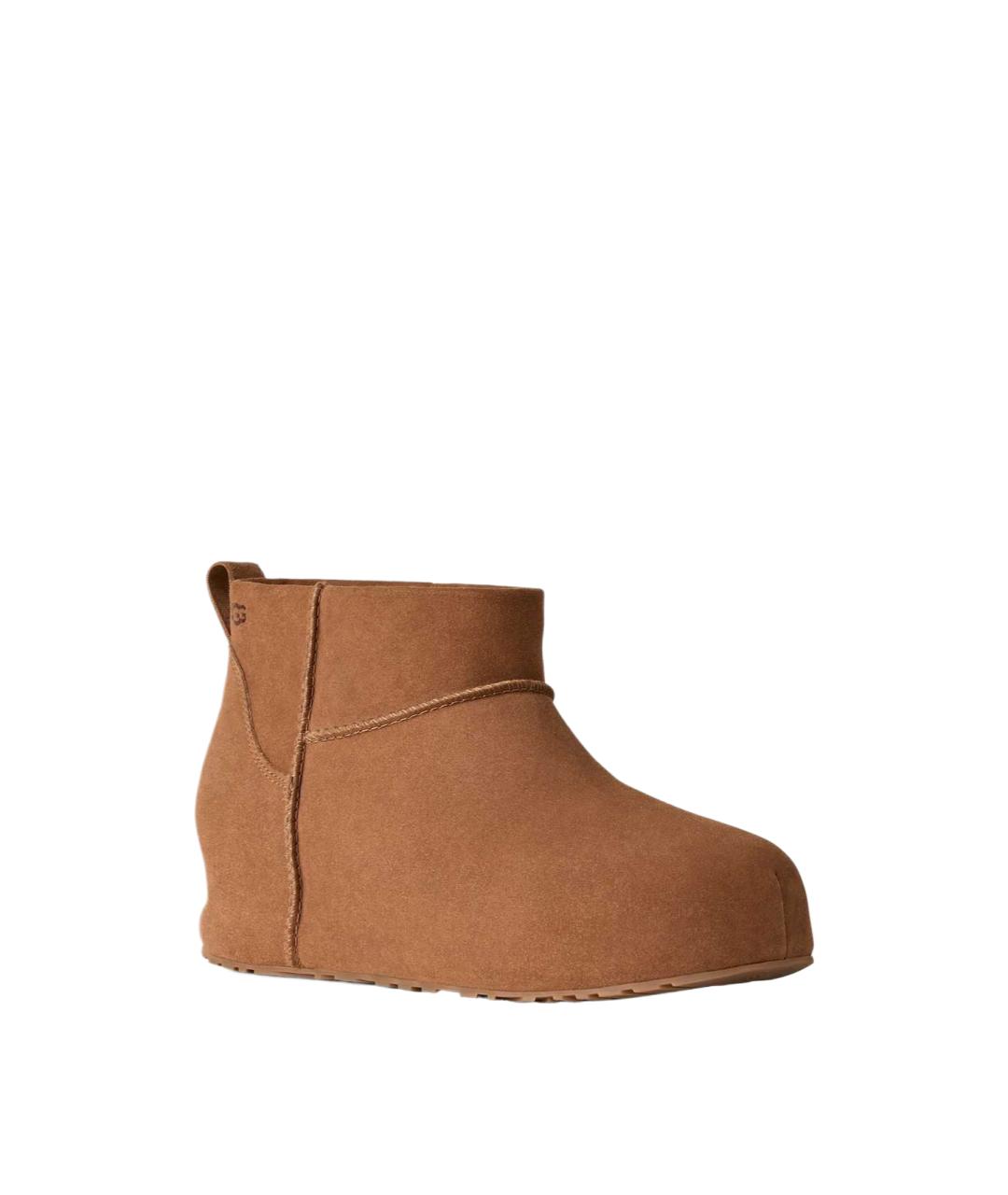 UGG Коричневые замшевые полусапоги, фото 3