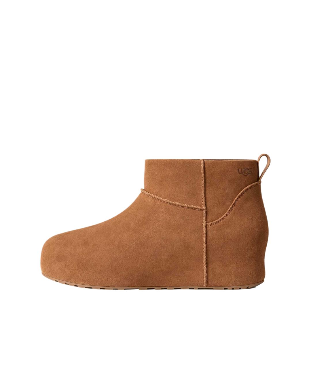 UGG Коричневые замшевые полусапоги, фото 2