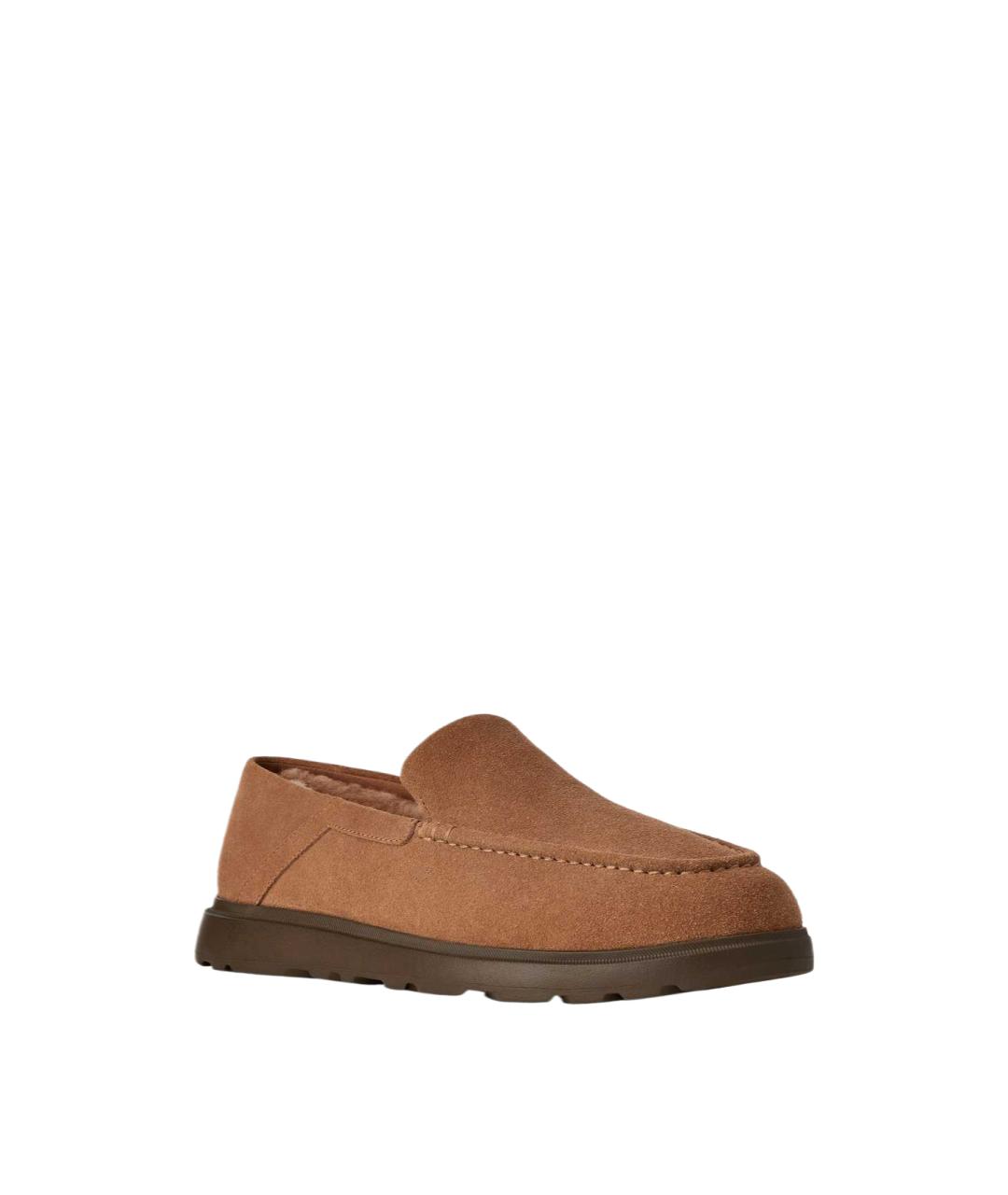 UGG Коричневые кожаные лоферы, фото 3