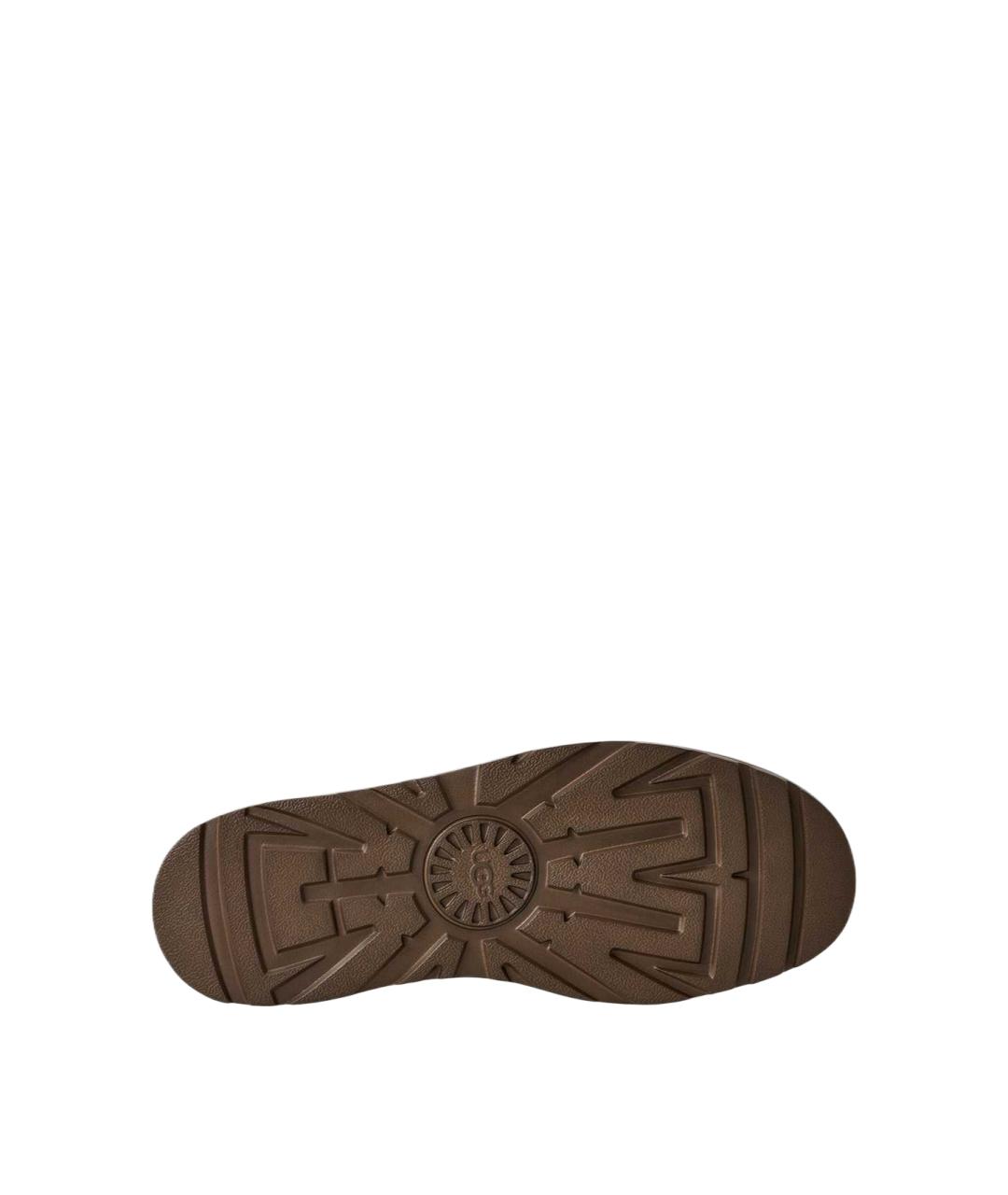 UGG Коричневые кожаные лоферы, фото 5