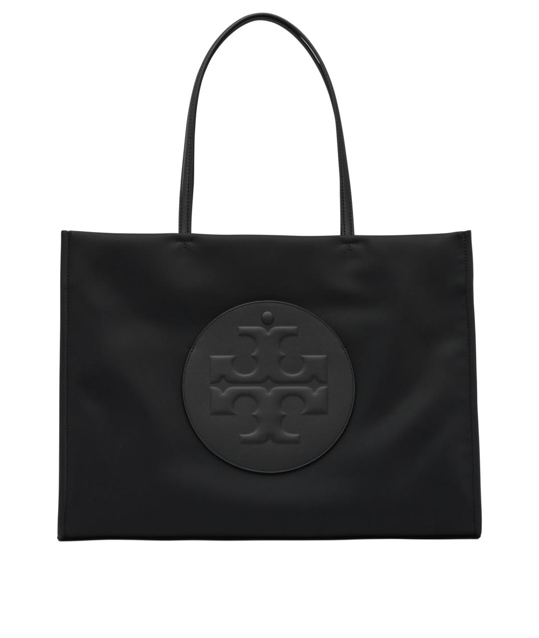 TORY BURCH Черная тканевая сумка тоут, фото 1