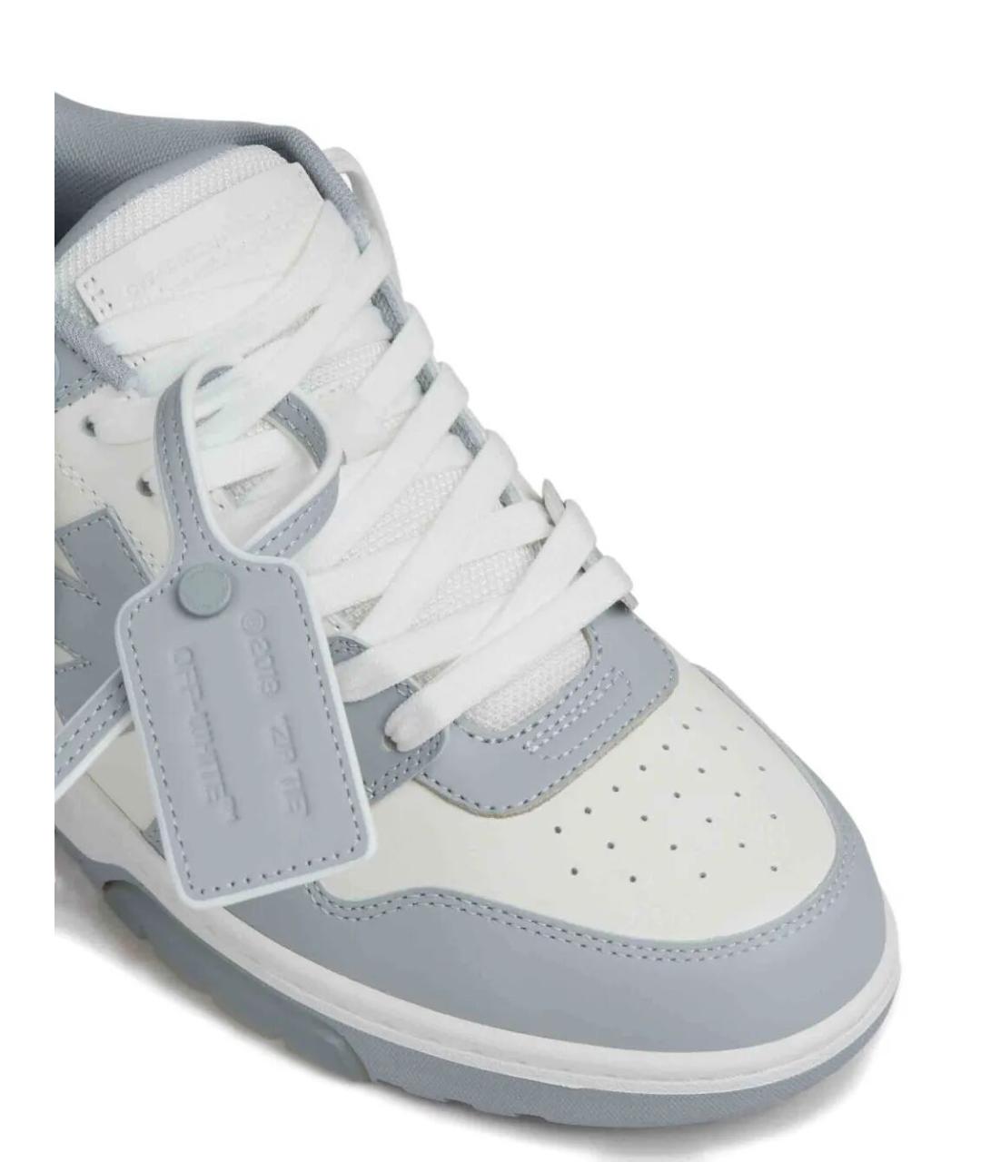 OFF-WHITE Мульти кожаные низкие кроссовки / кеды, фото 4
