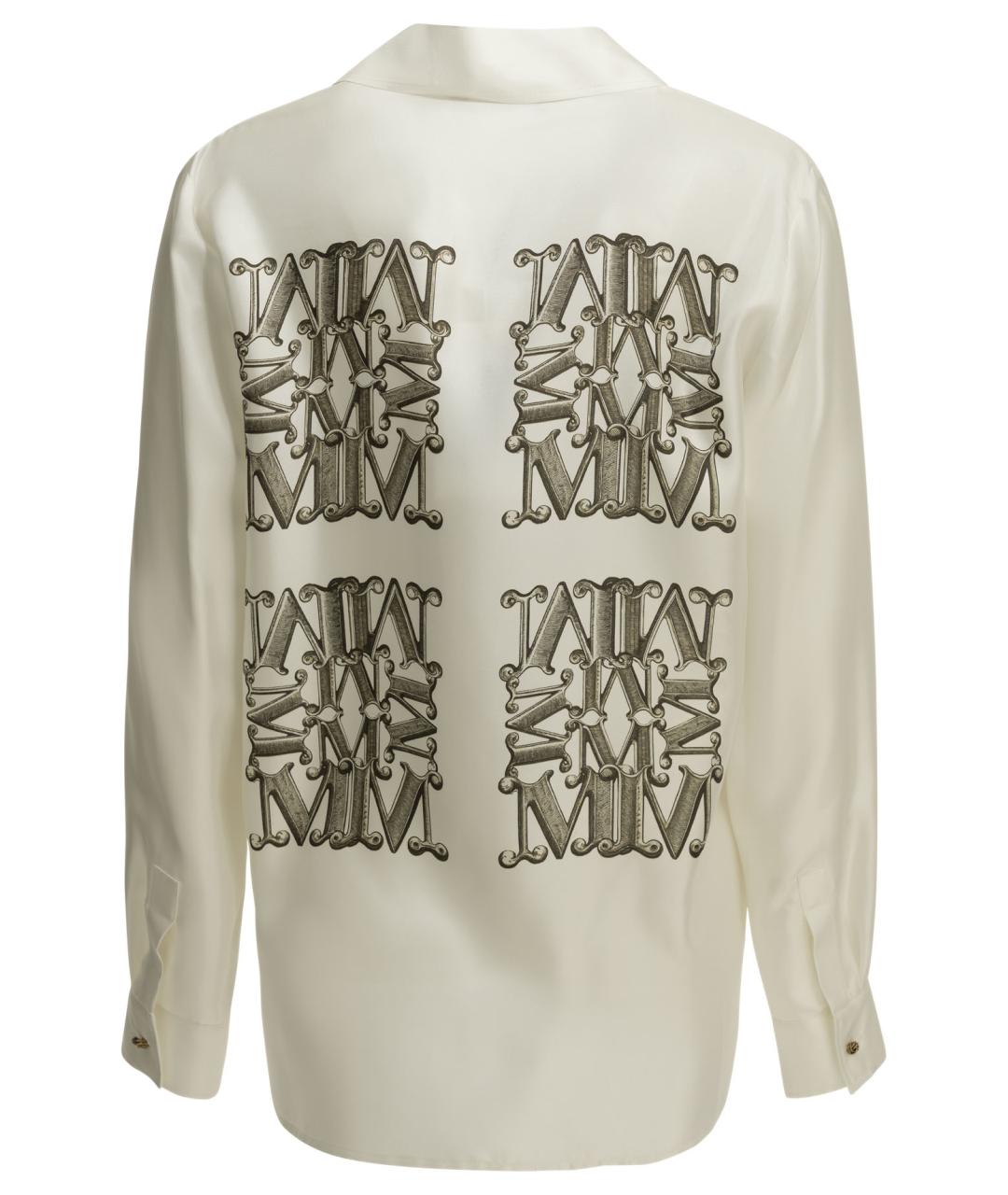 MAX MARA Белая шелковая рубашка, фото 2