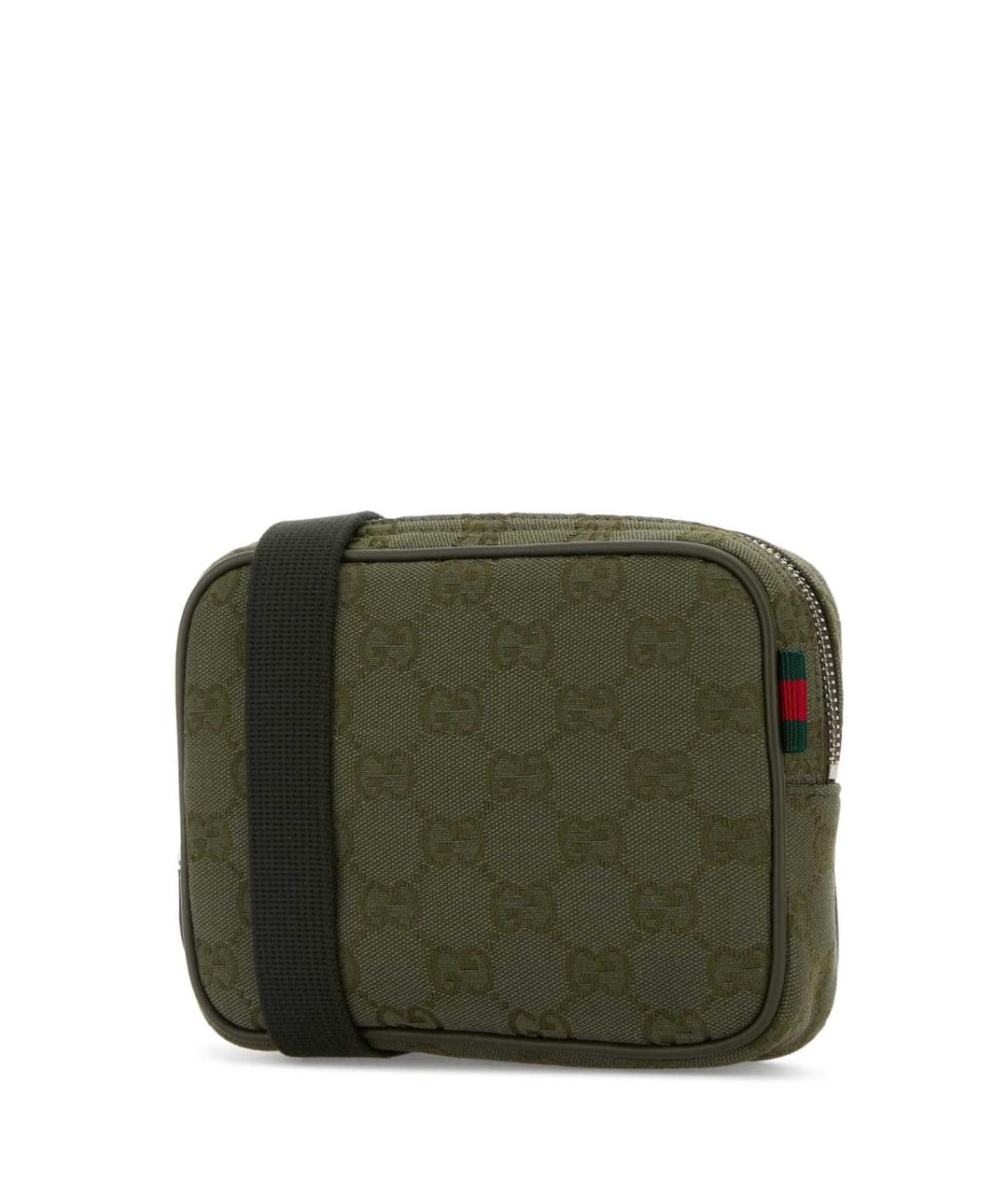GUCCI Зеленая тканевая сумка на плечо, фото 2