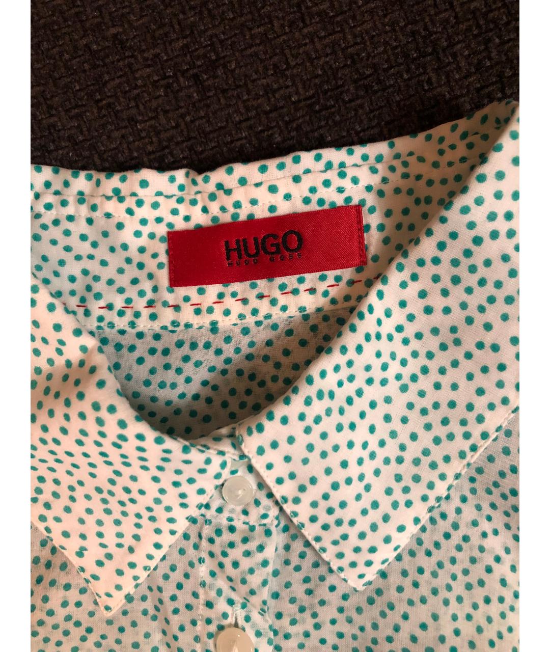 HUGO BOSS Зеленая хлопковая рубашка, фото 3