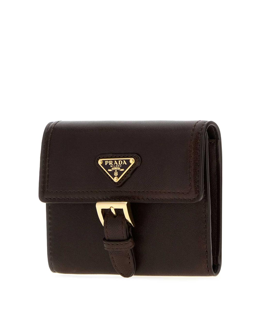 PRADA Коричневый кожаный кошелек, фото 2