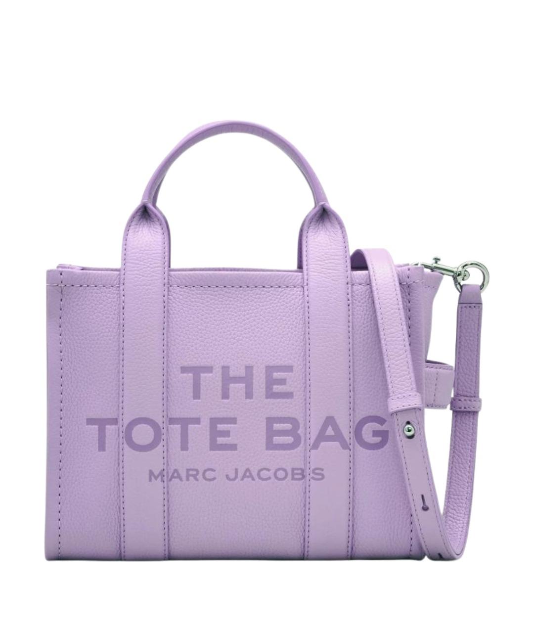 MARC JACOBS Фиолетовая кожаная сумка тоут, фото 1