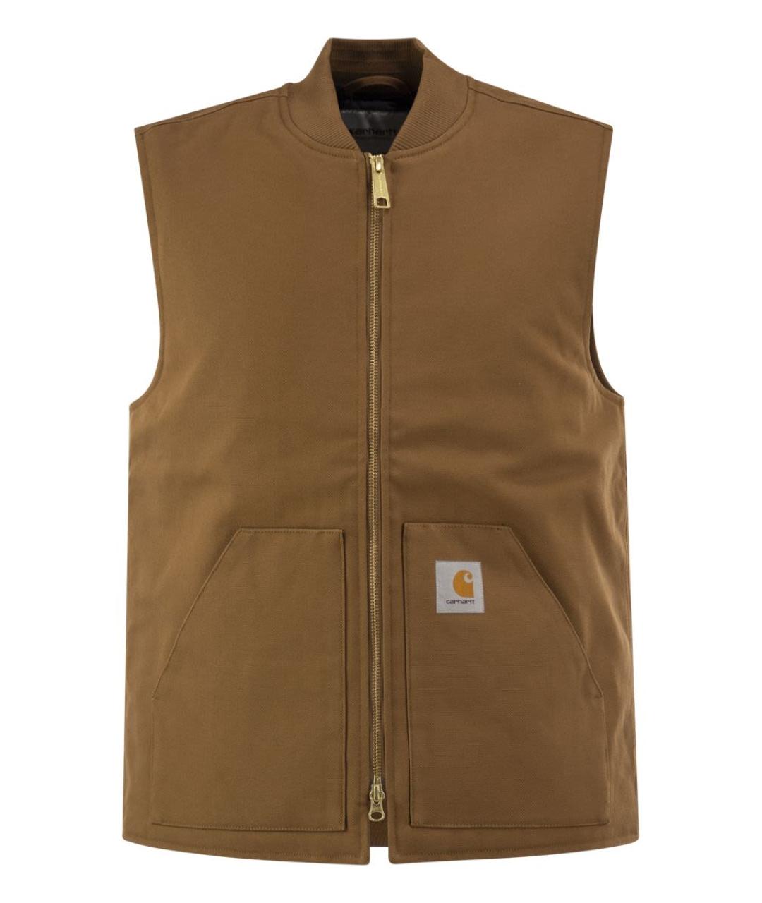 CARHARTT WIP Бежевый хлопковый жилет, фото 1