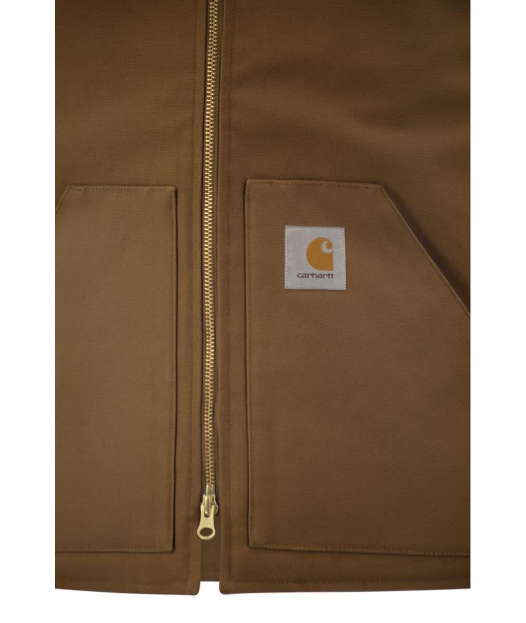 CARHARTT WIP Бежевый хлопковый жилет, фото 4