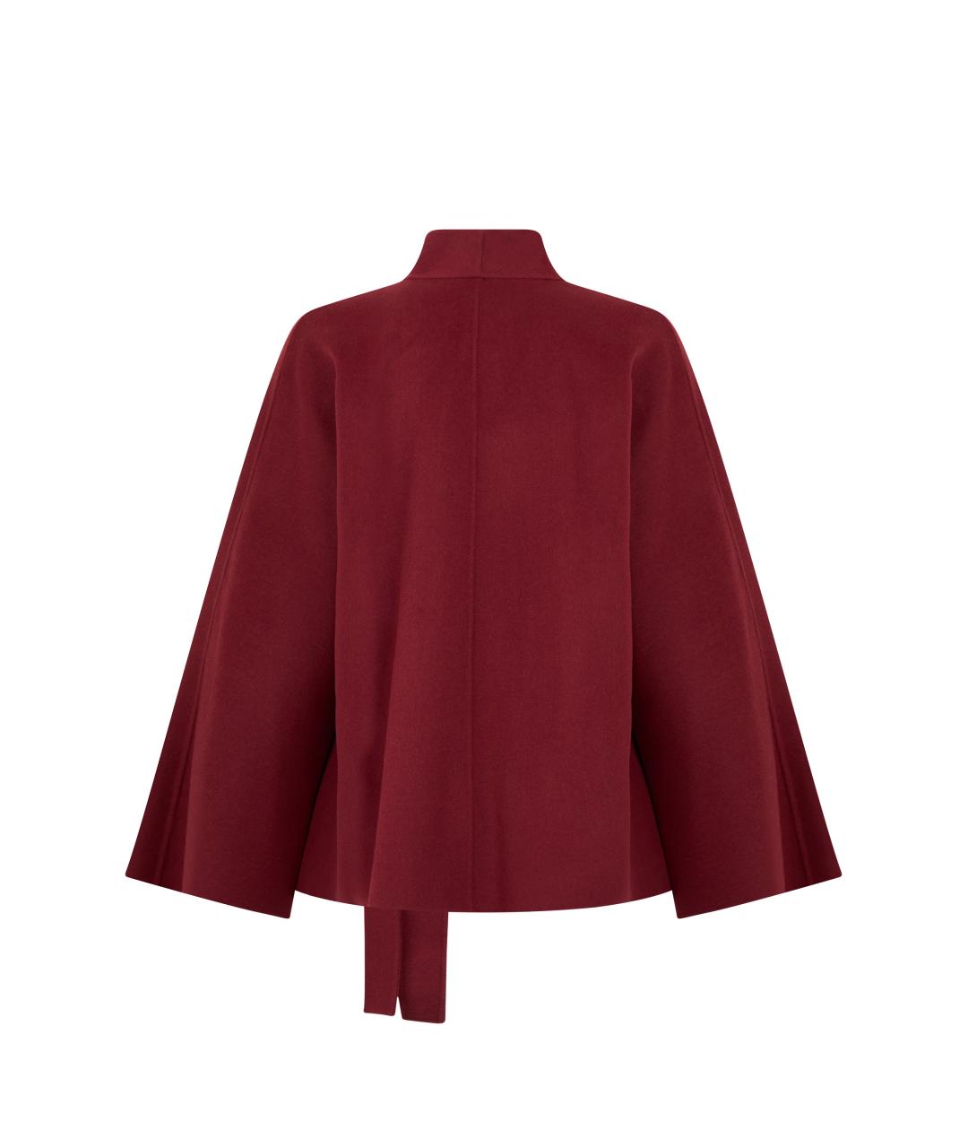 MAX MARA STUDIO Бордовое кашемировое пальто, фото 2