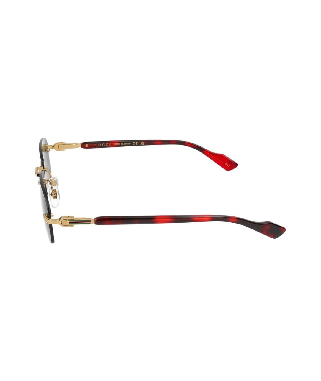 GUCCI Мульти металлические солнцезащитные очки, фото 3