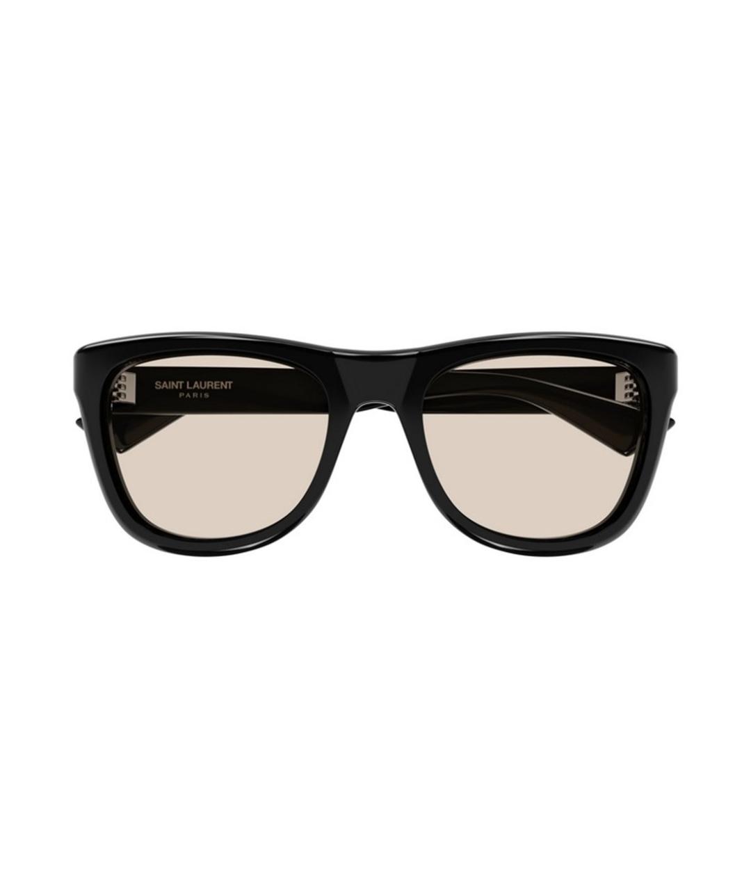 SAINT LAURENT Черные пластиковые солнцезащитные очки, фото 2