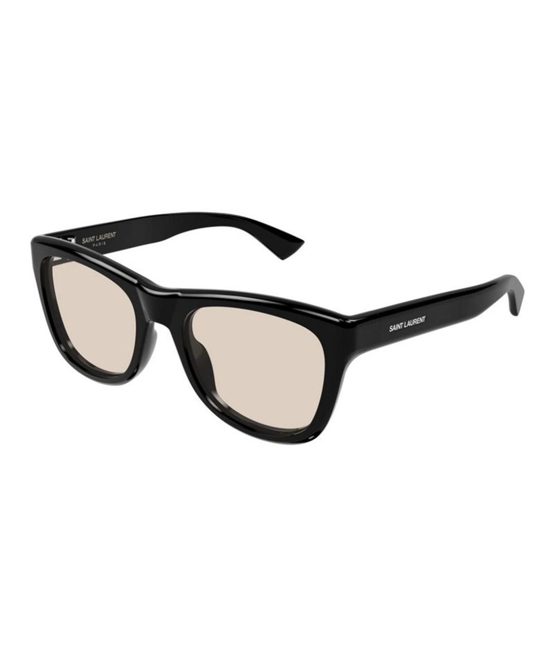 SAINT LAURENT Черные пластиковые солнцезащитные очки, фото 1
