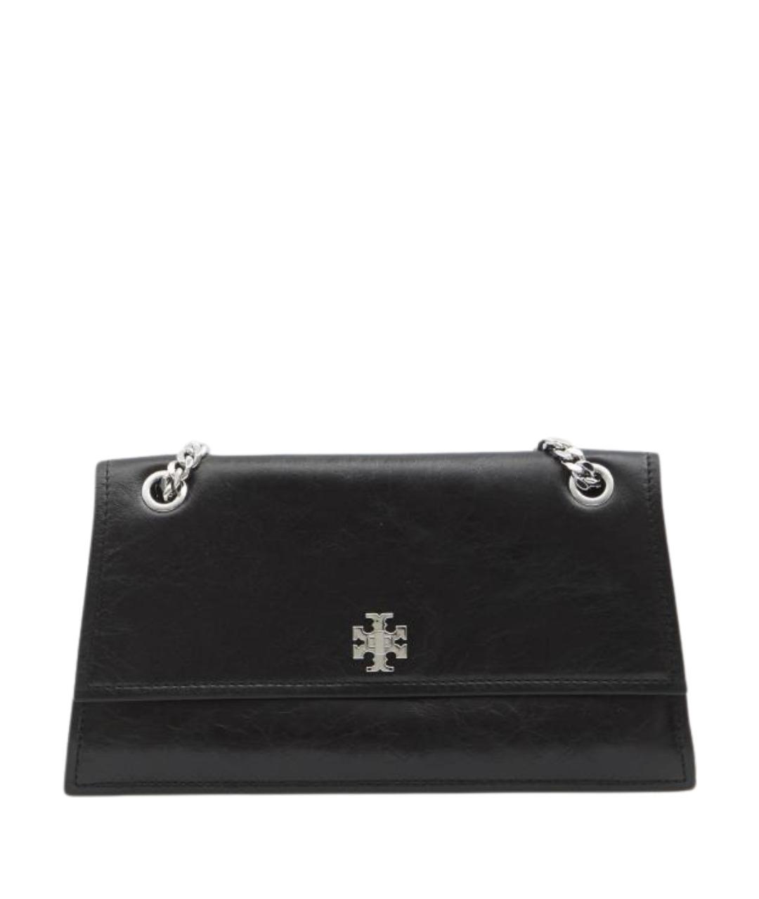 TORY BURCH Черная кожаная сумка через плечо, фото 1