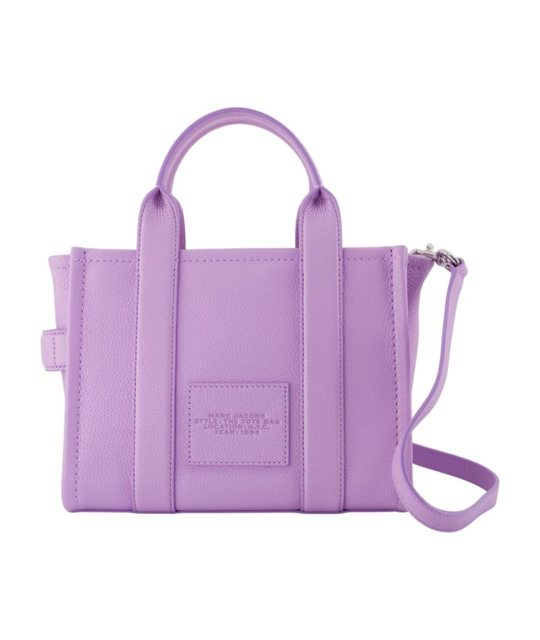 MARC JACOBS Фиолетовая кожаная сумка тоут, фото 1