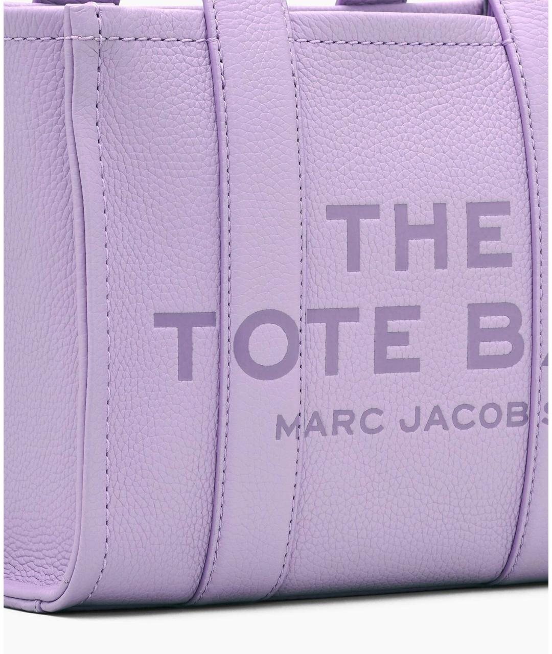 MARC JACOBS Фиолетовая кожаная сумка тоут, фото 4