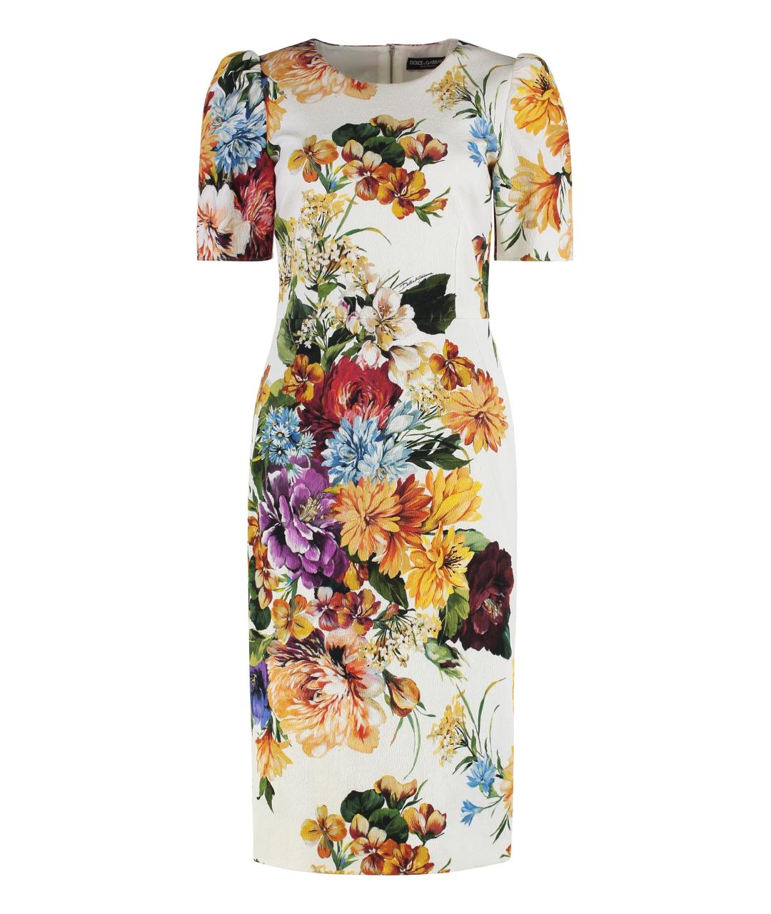 DOLCE&GABBANA Белое вискозное повседневное платье, фото 1