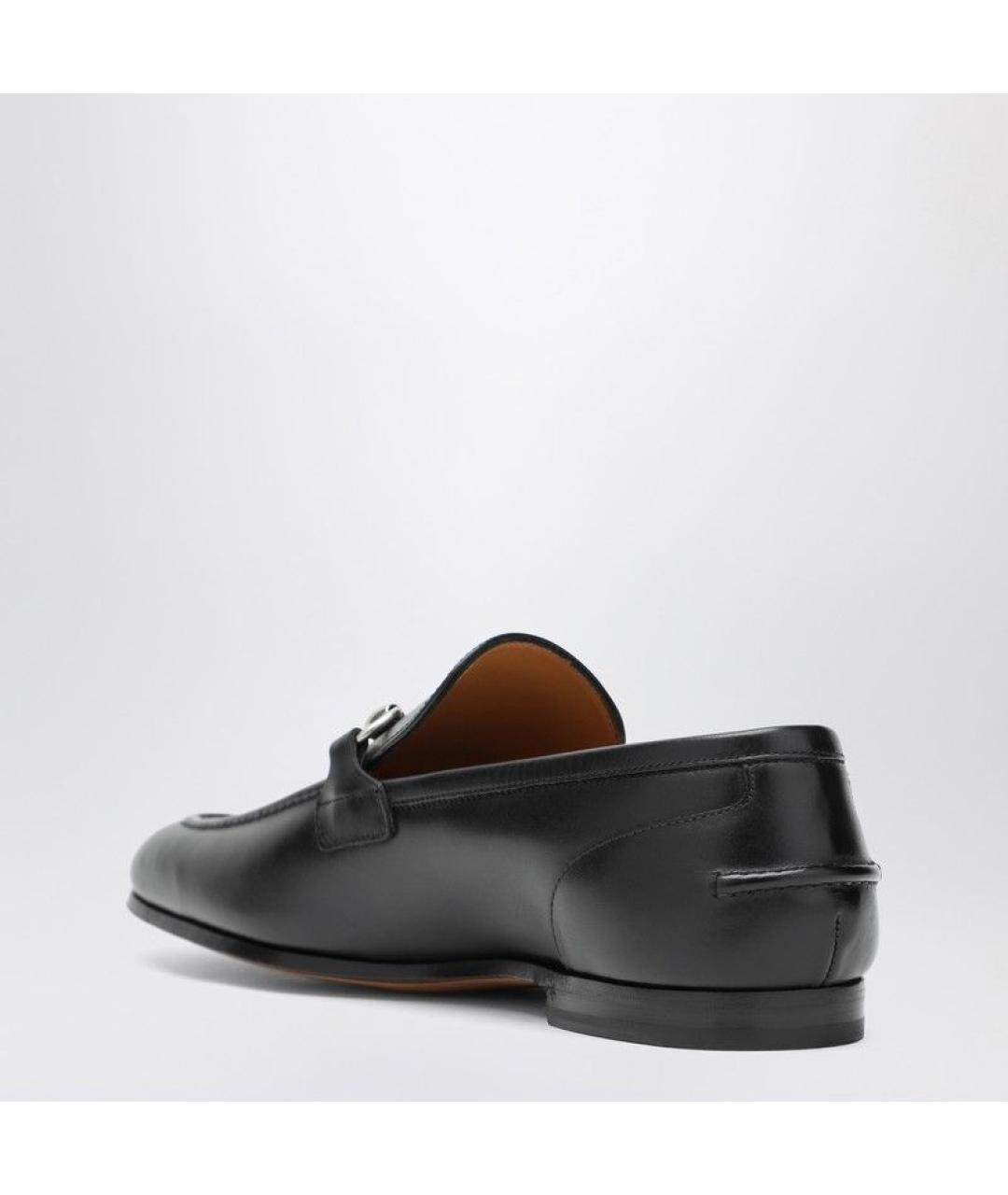 GUCCI Черные кожаные туфли, фото 2