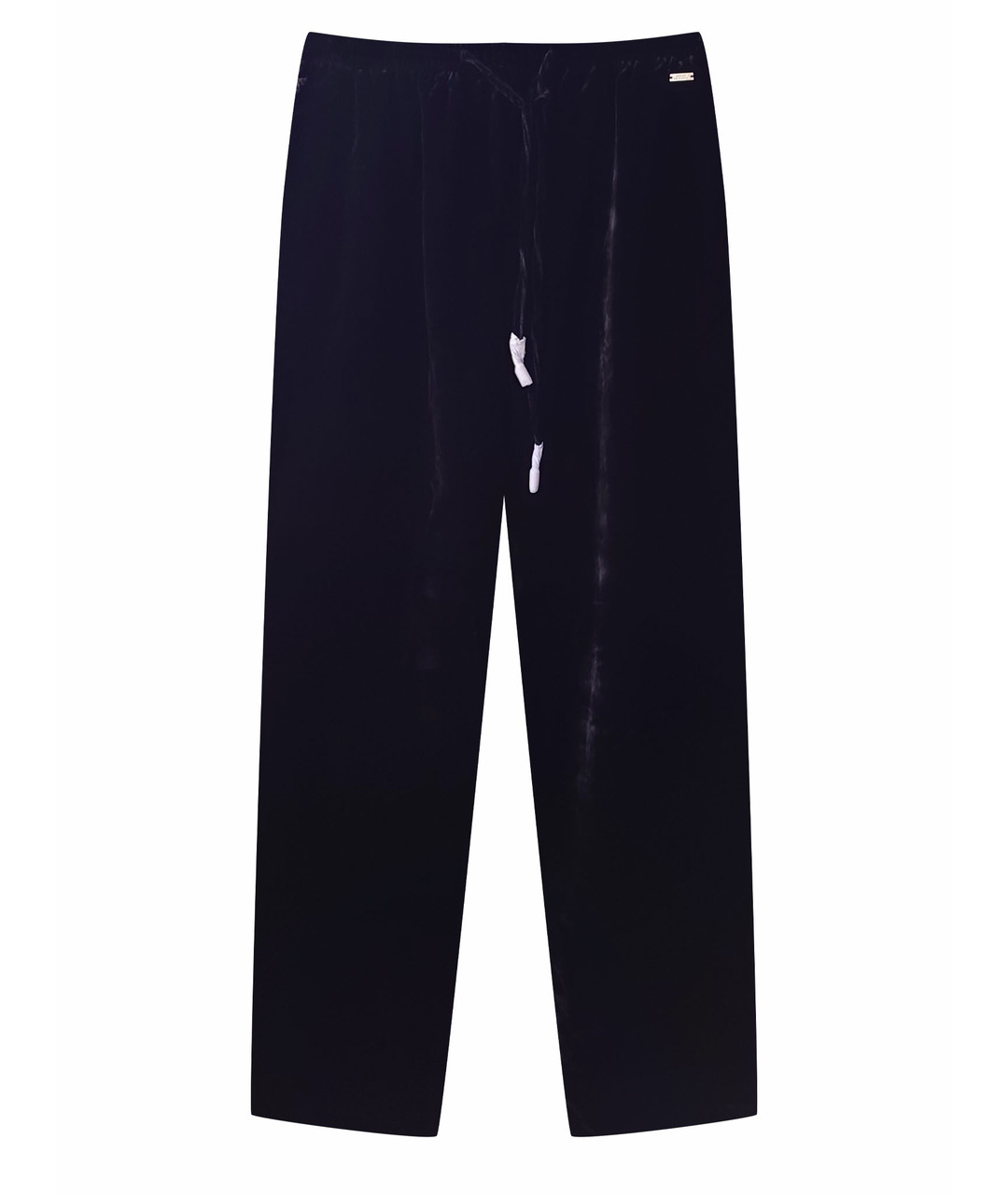 ARMANI EXCHANGE Черные бархатные брюки широкие, фото 1