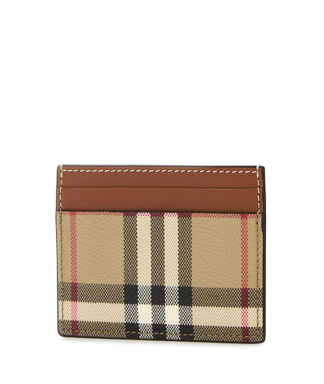 BURBERRY Бежевый полиуретановый кардхолдер, фото 2