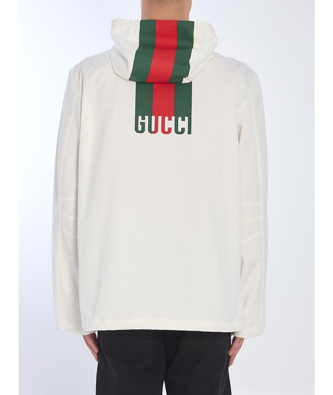 GUCCI Белая полиэстеровая куртка, фото 4
