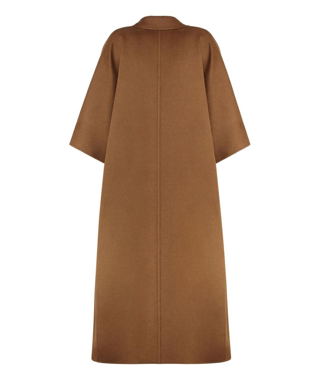 MAX MARA Коричневое шерстяное пальто, фото 2