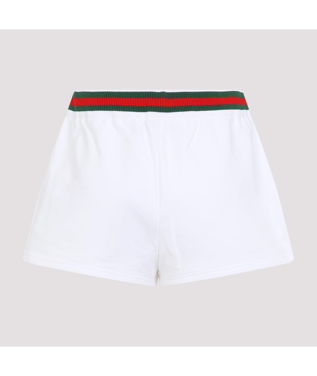 GUCCI Белые хлопковые шорты, фото 2