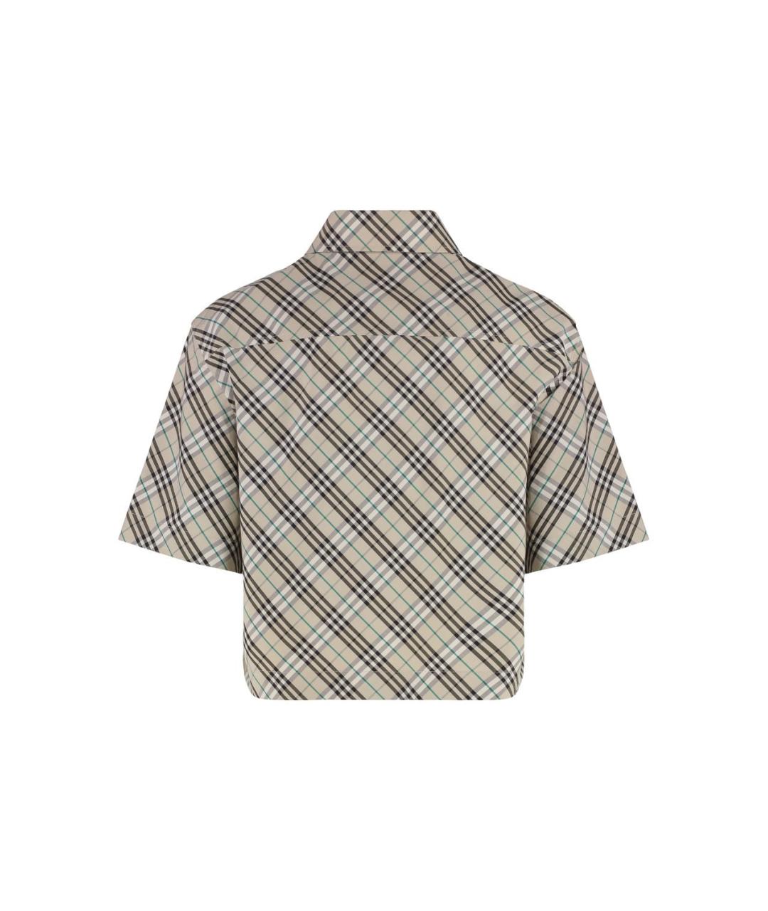 BURBERRY Серая хлопковая рубашка, фото 2