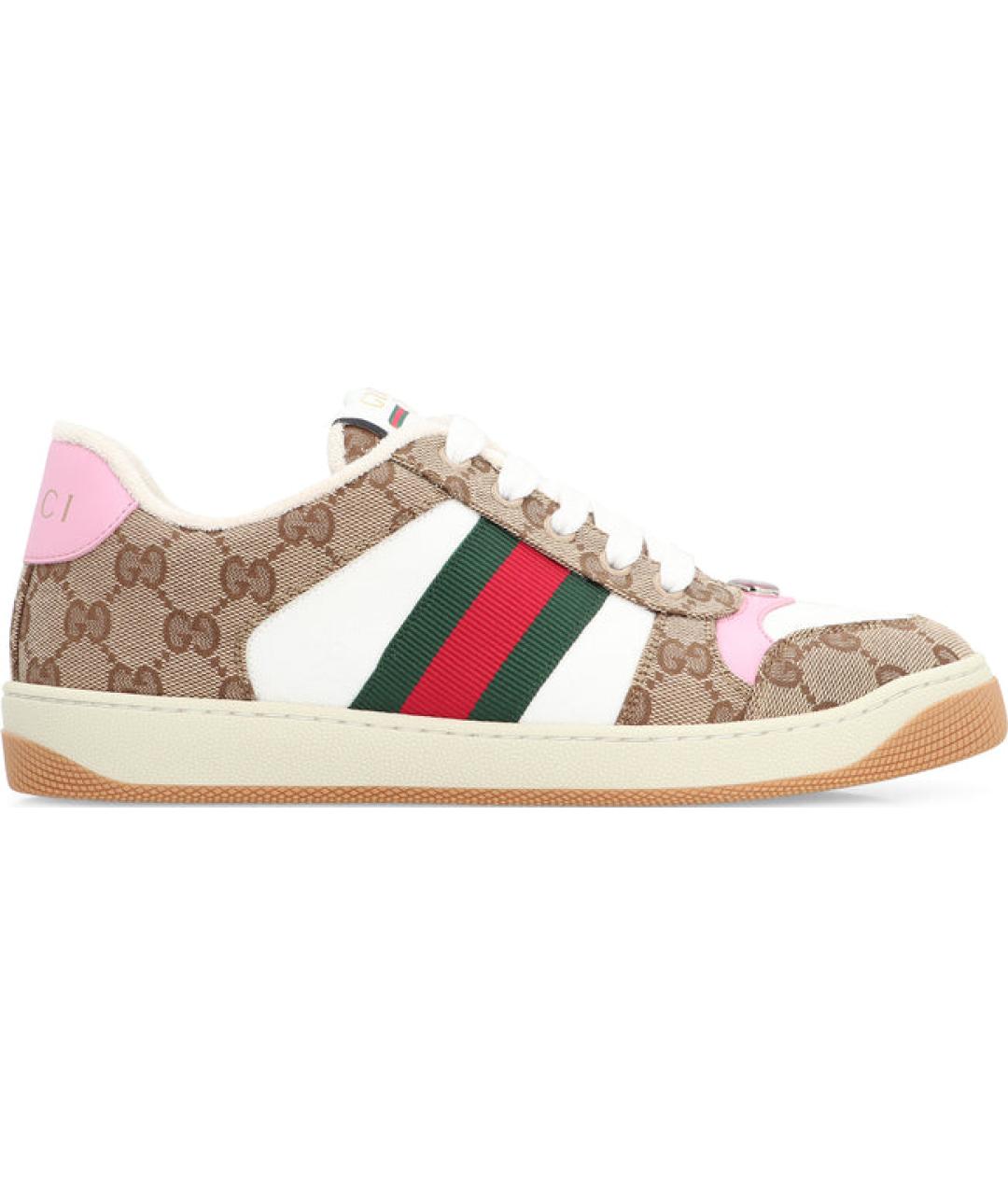 GUCCI Мульти текстильные кроссовки, фото 1